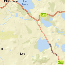 New Wharf Road, Ellesmere, Shropshire SY12 Street Map