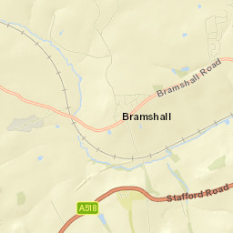 Pigeonhay Lane, Uttoxeter, Staffordshire Street Map