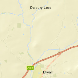 Etwall Street Map