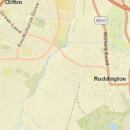 Ruddington Street Map