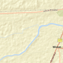 Wieleń Street Map