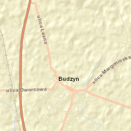 Budzyń Street Map