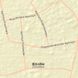 Zhlobin Street Map