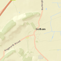 95 Moor Lane, Gotham, Nottingham, Nottinghamshire NG11 Street Map