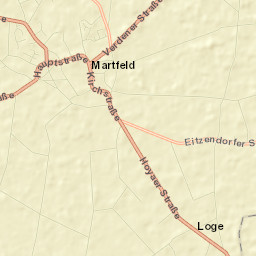 Martfeld Street Map