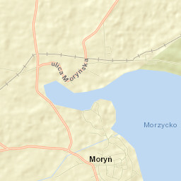 Moryń Street Map
