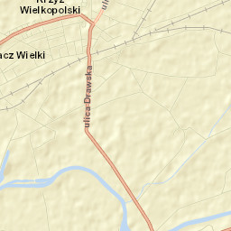 Krzyż Wielkopolski Street Map