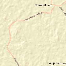 Siemiątkowo Street Map