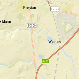 8 Shrewsbury Road, Oswestry, Shropshire Street Map