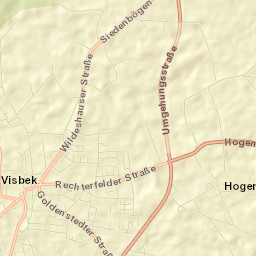 Visbek Street Map