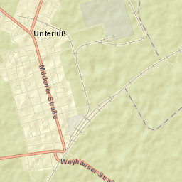 Unterlüß Street Map