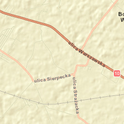 Powiat sierpecki Street Map