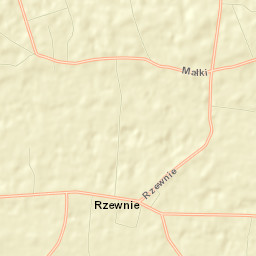 Rzewnie Street Map