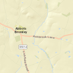 Abbots Bromley Street Map