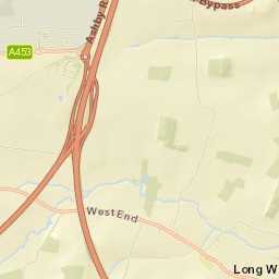 Long Whatton Street Map