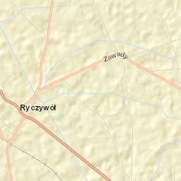 Ryczywół Street Map