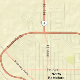 North Battleford Street Map