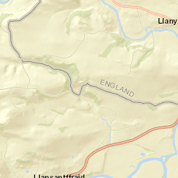 Tanatside, Llanyblodwel, Oswestry, Shropshire Street Map