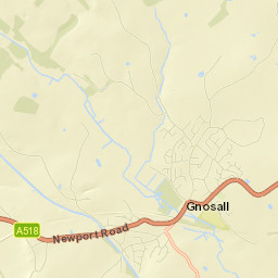 Gnosall Street Map