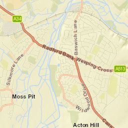 33 Lichfield Rd Stafford ST17 UK Street Map