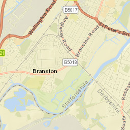 10 Riverside Drive, Burton-on-Trent, Staffordshire Street Map