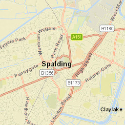 Spalding Street Map