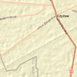 Czyżew Street Map