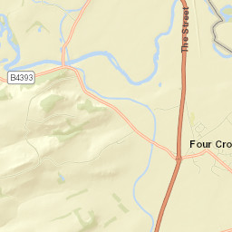 Four Crosses Street Map