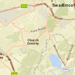 39 Gresley Wood Road, Church Gresley Street Map