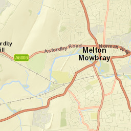 Melton Mowbray, adj Railway Station, Melton Street Map