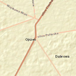 Ojrzeń Street Map