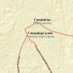 Hantsavichy Street Map
