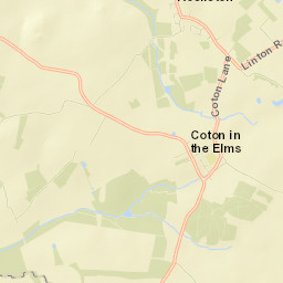 Coton Road, Swadlincote, Derbyshire DE12 Street Map