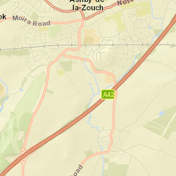 6 Manor Close, Ashby-de-la-Zouch, Leicestershire Street Map