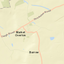 Market Overton Street Map