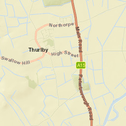Thurlby Street Map