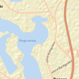 Rogowo Street Map