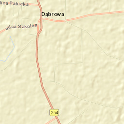 Dąbrowa Street Map
