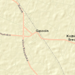 Gąsocin Street Map
