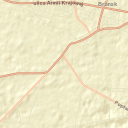Brańsk Street Map