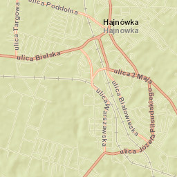 Hajnówka Street Map