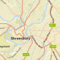 23 Chester Street, Shrewsbury, Shropshire Street Map