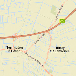 Terrington Saint John Street Map