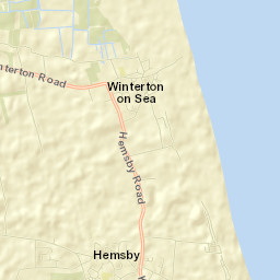 Hemsby Street Map