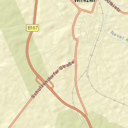 Wriezen Street Map