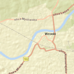 Wronki Street Map