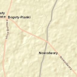 Boguty-Pianki Street Map