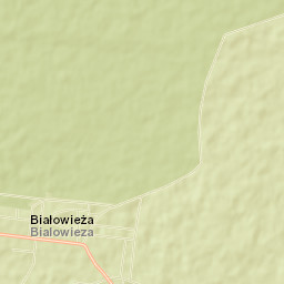 Białowieża Street Map