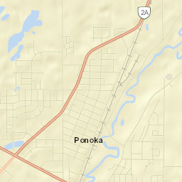 Ponoka Street Map