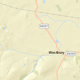 B4387, Shrewsbury, Shropshire SY5, UK Street Map